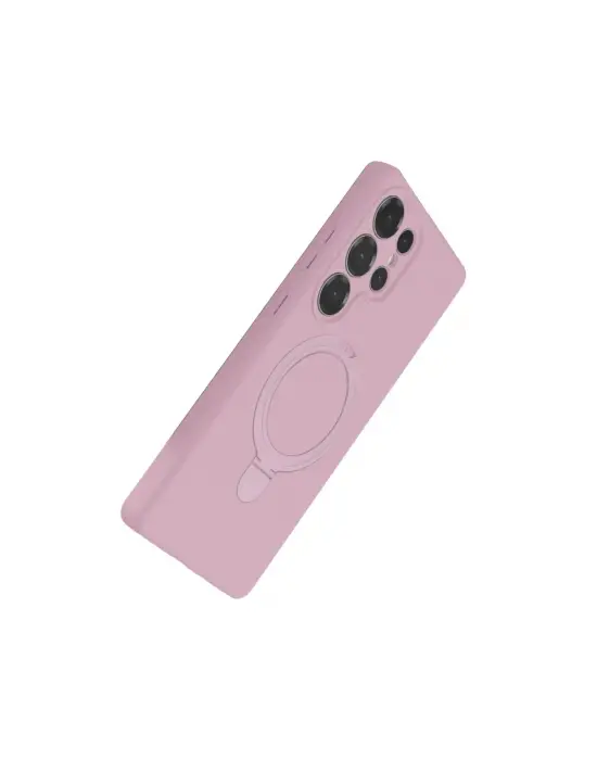 Samsung Galaxy S24 Ultra Regal Magsafe Standlı Kapak - Açık Pembe