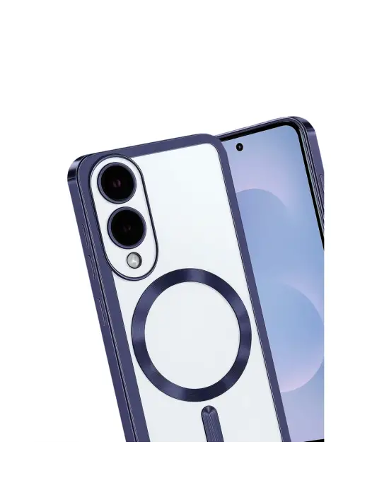 Samsung Galaxy S25 Edge Kross Magneticsafe Kapak - Lacivert