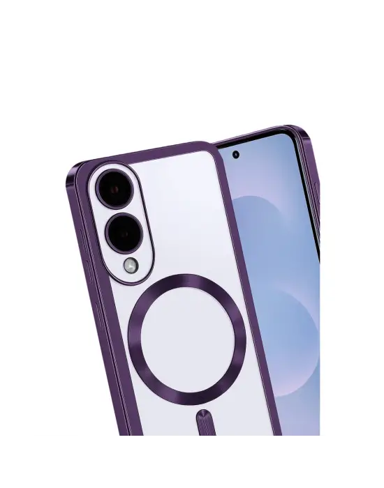 Samsung Galaxy S25 Edge Kross Magneticsafe Kapak - Mor