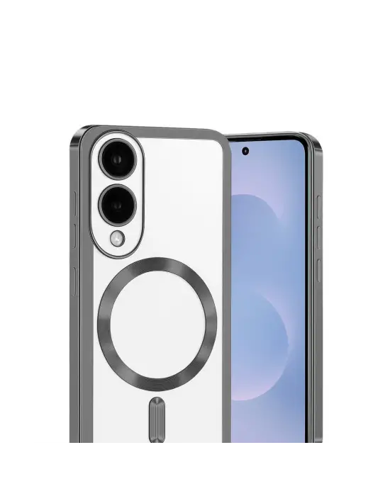 Samsung Galaxy S25 Edge Kross Magneticsafe Kapak - Titan Gri