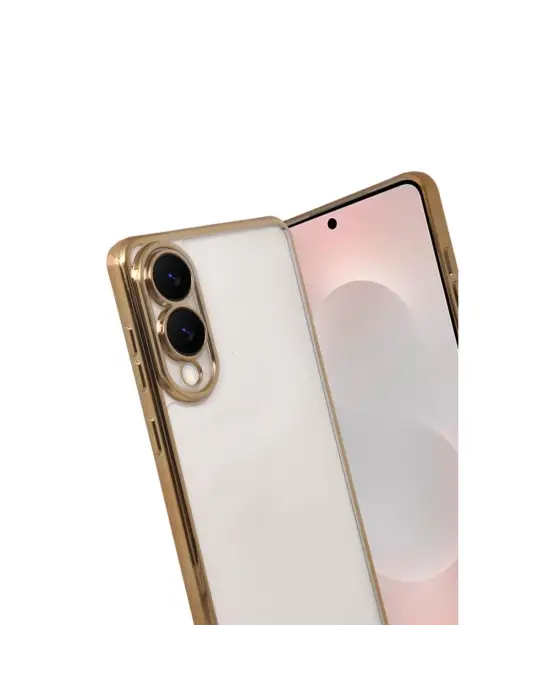 Samsung Galaxy S25 Edge Razer Lensli Silikon - Gold