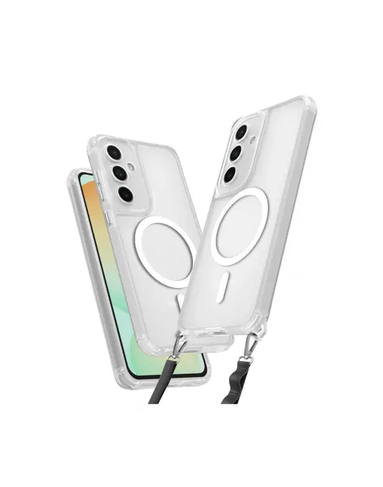 Samsung Galaxy S25 Plus Kılıf Enka Magsafe Silikon Kılıf - Şeffaf