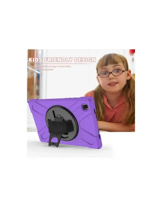 Samsung Galaxy T220 Tab A7 Lite 8.7 Kılıf Amazing Tablet Kapak - Mor