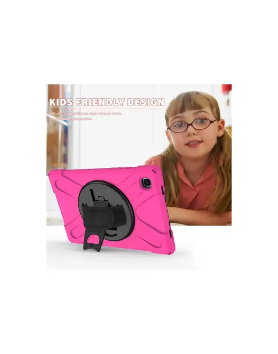 Samsung Galaxy T220 Tab A7 Lite 8.7 Kılıf Amazing Tablet Kapak - Pembe