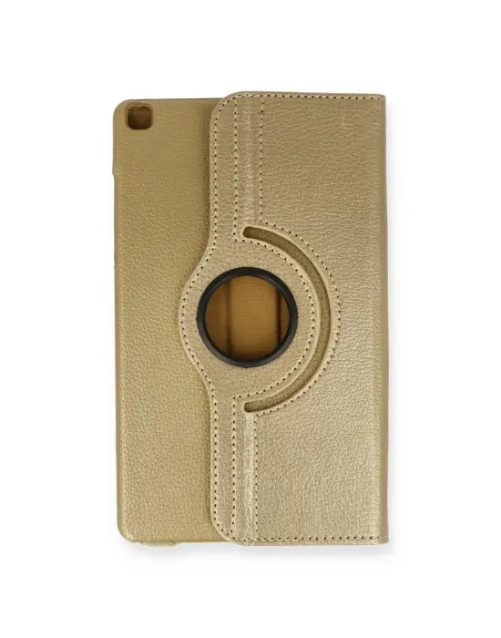 Samsung Galaxy T290 Tab A 8 Kılıf 360 Tablet Deri Kılıf - Gold