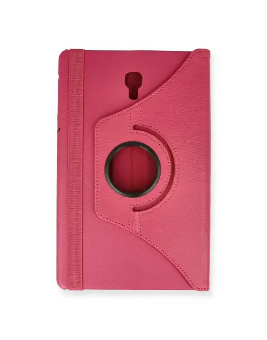 Samsung Galaxy T590 Tab A 10.5 Kılıf 360 Tablet Deri Kılıf - Pembe