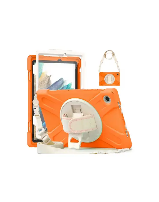 Samsung Galaxy X200 Tab A8 10.5 Kılıf Amazing Tablet Kapak - Turuncu