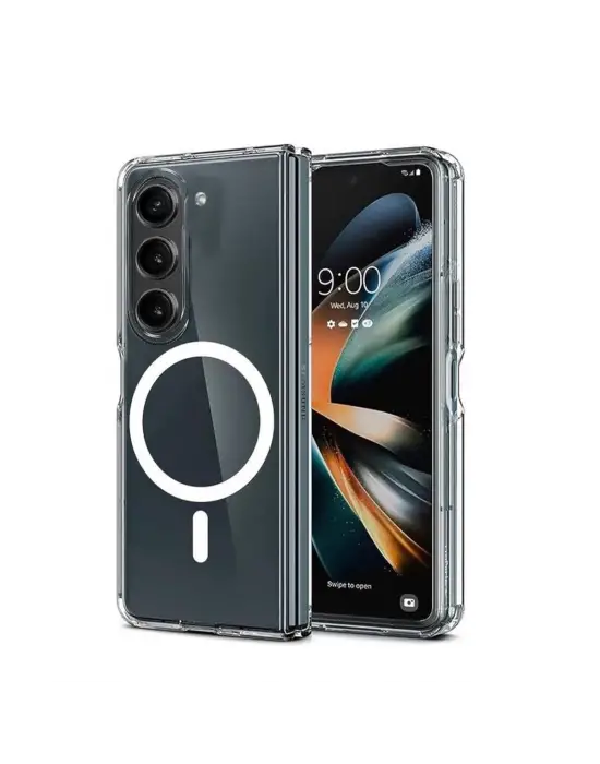 Samsung Galaxy Z Fold 6 Kılıf Magneticsafe Şeffaf Silikon - Şeffaf