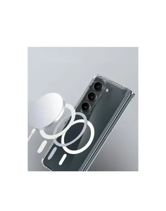 Samsung Galaxy Z Fold 6 Kılıf Magneticsafe Şeffaf Silikon - Şeffaf