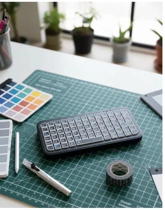 Şarjlı Kablosuz Mini Rgb Klavye Uzun Pil Ömürlü