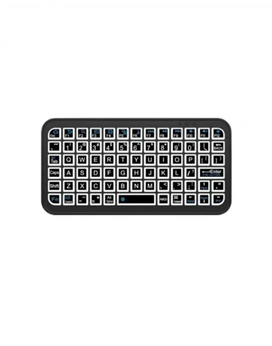 Şarjlı Kablosuz Mini Rgb Klavye Uzun Pil Ömürlü