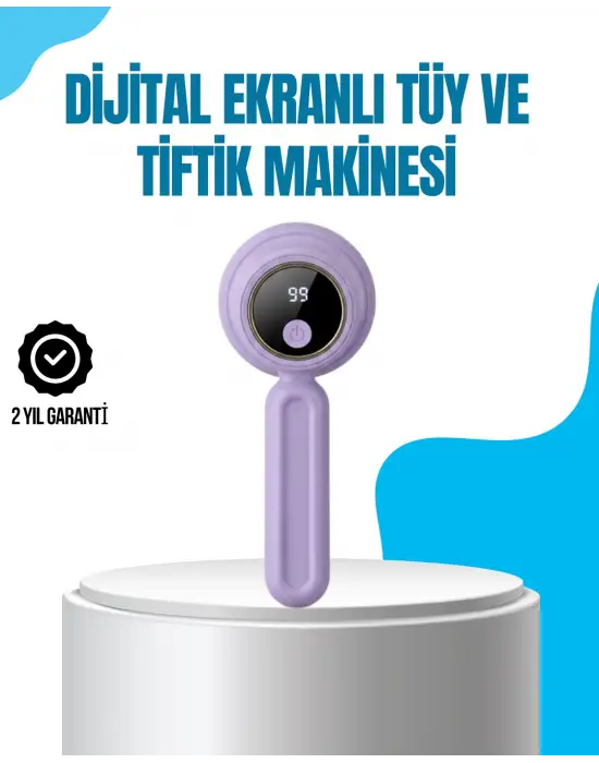 Şarjlı Tiftik Temizleme Makinesi Kablosuz Pratik Kullanım