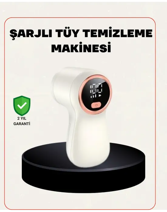Şarjlı Tüy Temizleyici Paslanmaz Çelik Bıçaklı