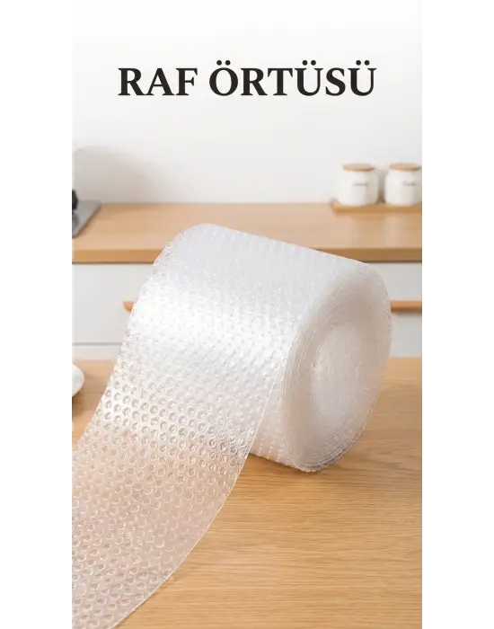 Şeffaf Kaydırmaz Pvc Dolap İçi Raf Örtüsü 45x300 Cm