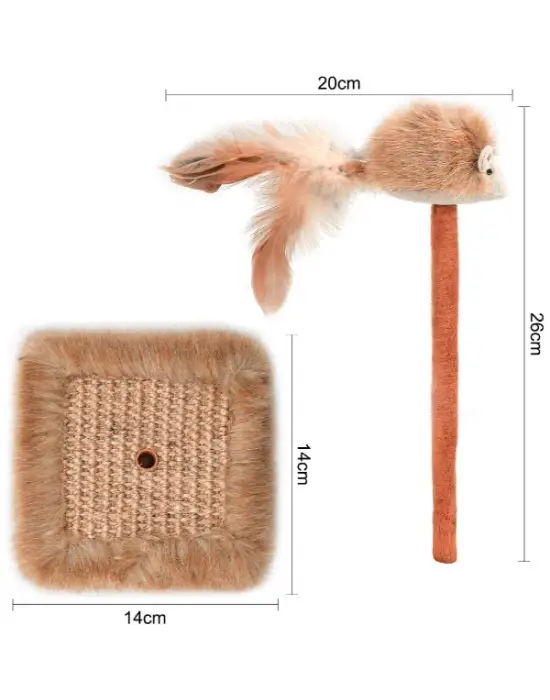 Sesli Oyuncaklı Kedi Tırmalama Tahtası