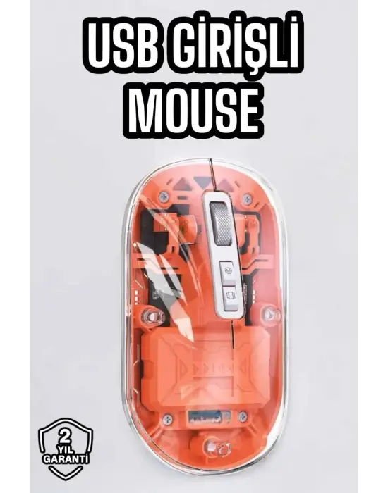 Sessiz Kablosuz Usb Girişli Mouse Fare Yüksek Performanslı
