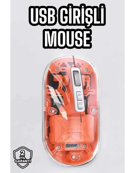 Sessiz Kablosuz Usb Girişli Mouse Fare Yüksek Performanslı