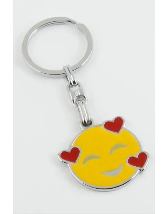 Sevimli Emoji Metal Anahtarlık