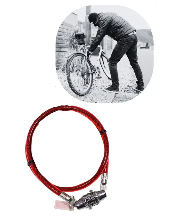 Şifreli Pratik ve Sağlam Bisiklet Kilidi