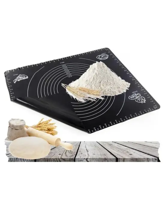 Silikon Çok Amaçlı Geniş Hamur Matı Hamur Açma Matı 40*50 cm