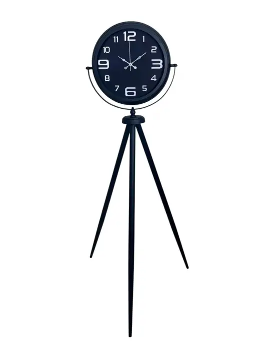 Siyah Zarafet Tripod Ayaklı Saat