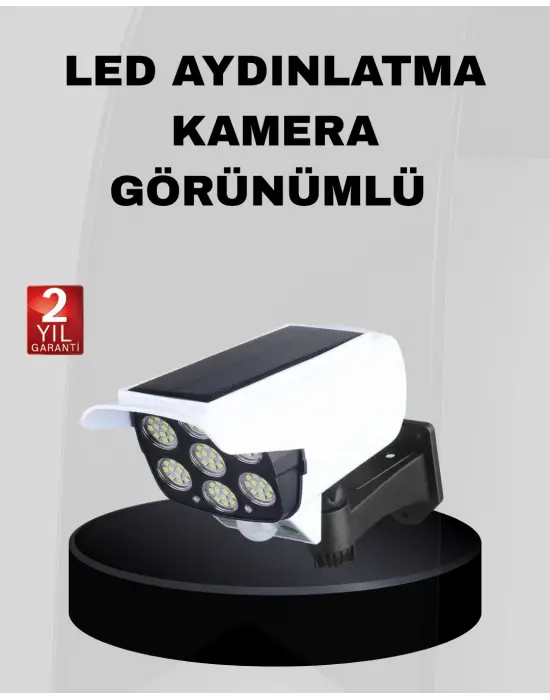 Solar Bahçe Aydınlatması Su Geçirmez Ip66 Pır Sensörlü Uzun Çalışma Süreli