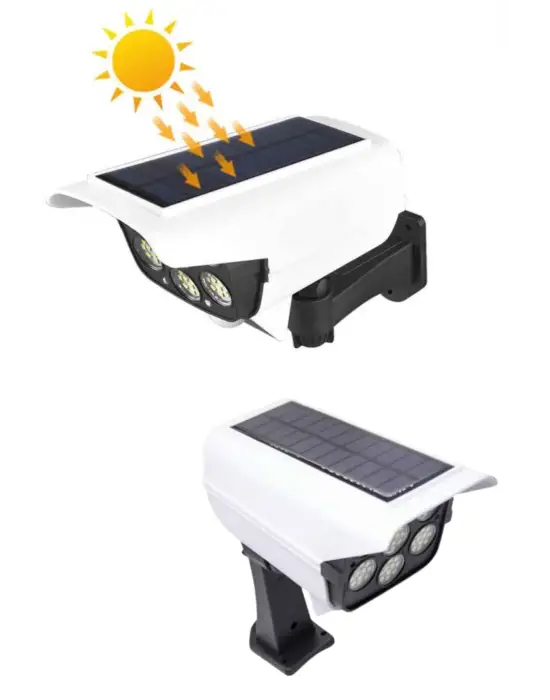 Solar Bahçe Lambası Uzaktan Kumandalı Kamera Görünümlü Hareket Sensörlü