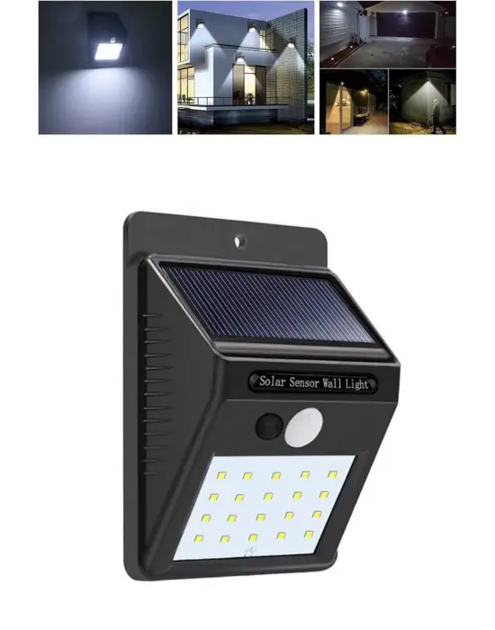 Solar Dekoratif Lambası Sensörlü Led Işık Bahçe Aydınlatma