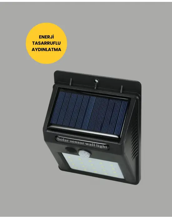 Solar Enerjiyle Çalışan Ip65 Su Geçirmez 20 Led Duvar Lambası
