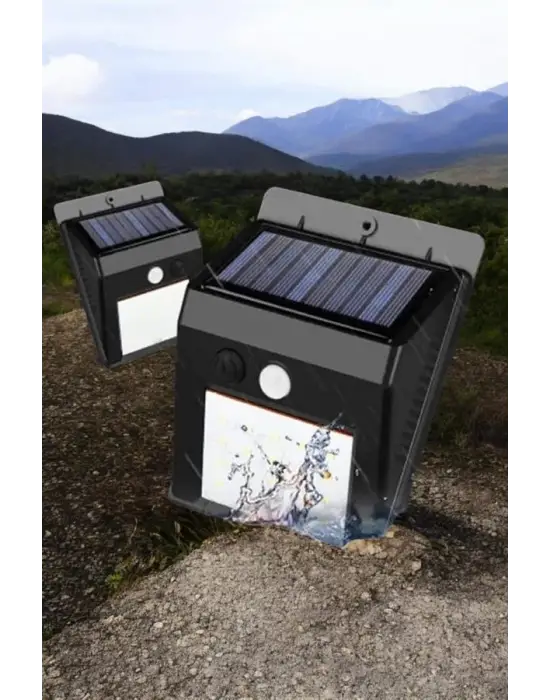 Solar Lamba Giriş, Bahçe Yol Avlu Hareket Sensörlü Led Parlak Gece Su Geçirmez