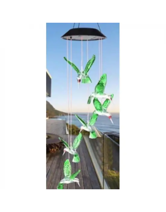 Solar Led Işıklı Kuşlu Bahçe Dekoru