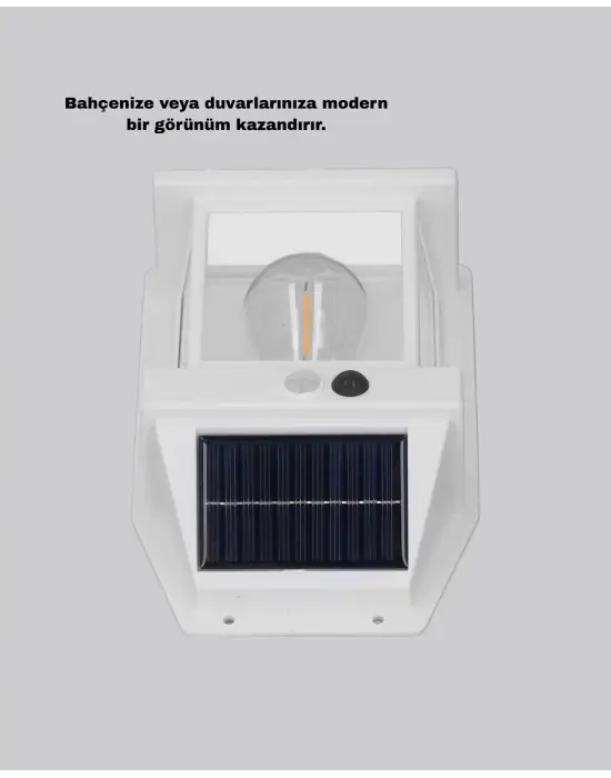 Solar Sensörlü Dış Mekan Lamba 3 Işık Modlu Ve Ip65 Dayanıklı
