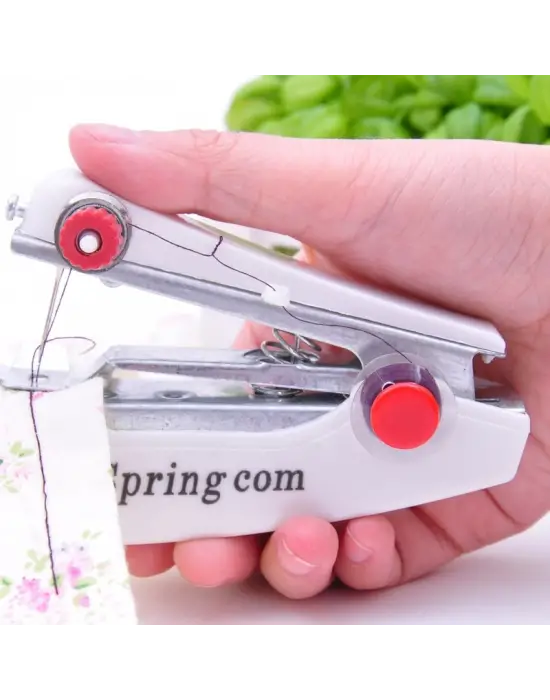 Spring Come Mini Kolay Seyehat ve Ev Tipi El Dikiş Dikme Makinası