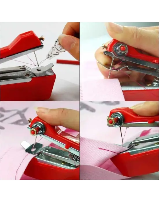 Spring Come Mini Kolay Seyehat ve Ev Tipi El Dikiş Dikme Makinası