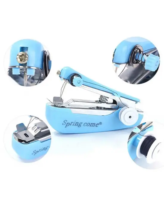 Spring Come Mini Kolay Seyehat ve Ev Tipi El Dikiş Dikme Makinası