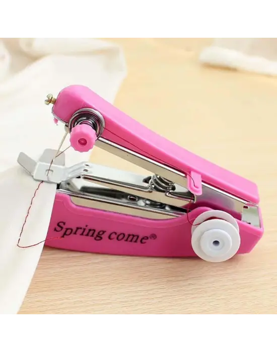 Spring Come Mini Kolay Seyehat ve Ev Tipi El Dikiş Dikme Makinası