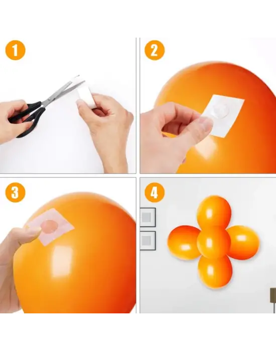 Sticker Damla Model Çift Taraflı Yapışkan Balon Yapıştırıcısı
