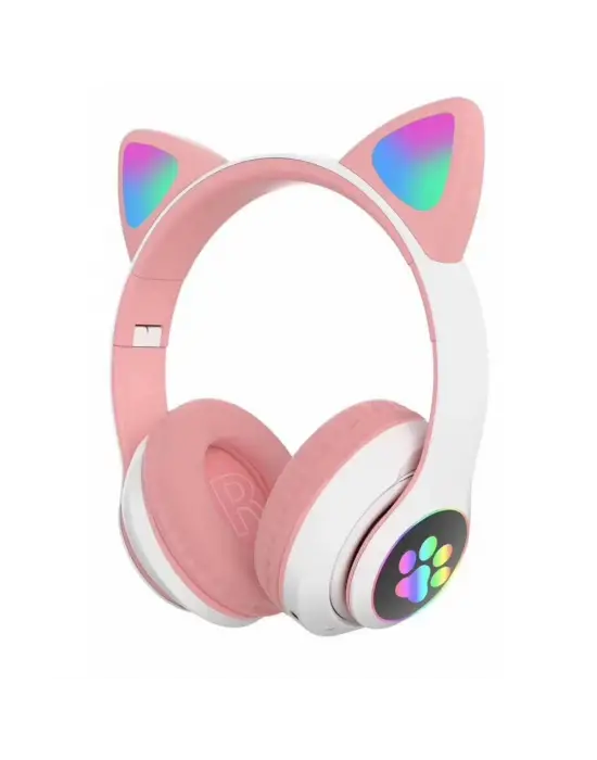 Stn28 Kablosuz Kedi Kulaklık - Pembe