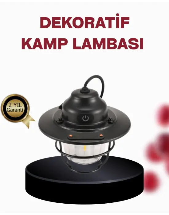 Su Geçirmez Taşınabilir Çadır Gece Lambası