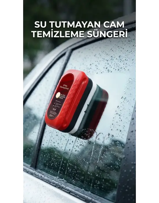 Su Tutmayan Araç Camı Temizleme Süngeri - Etkili Temizlik