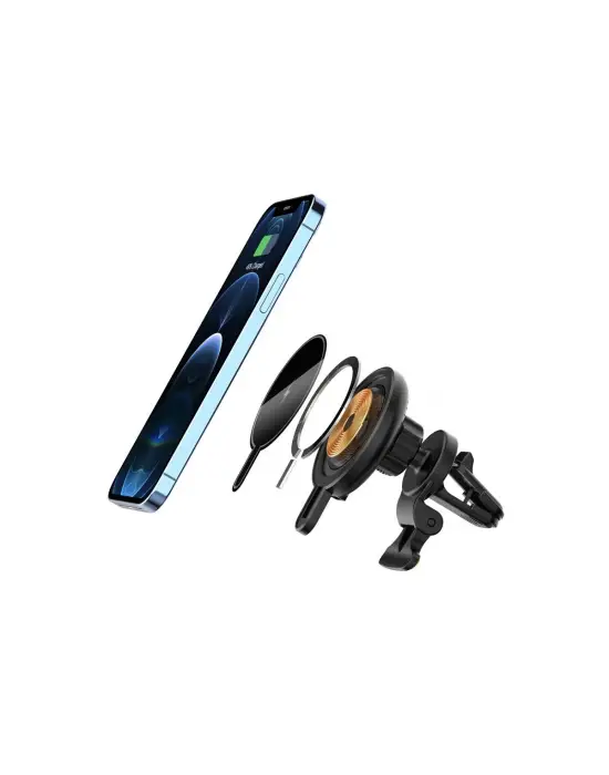 T9 15w Magsafe Araç Tutucu - Siyah