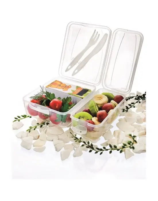Takeaway Ergonomik Asorti Çatal Bıçaklı Pratik Yoğurt Saklama Kabı