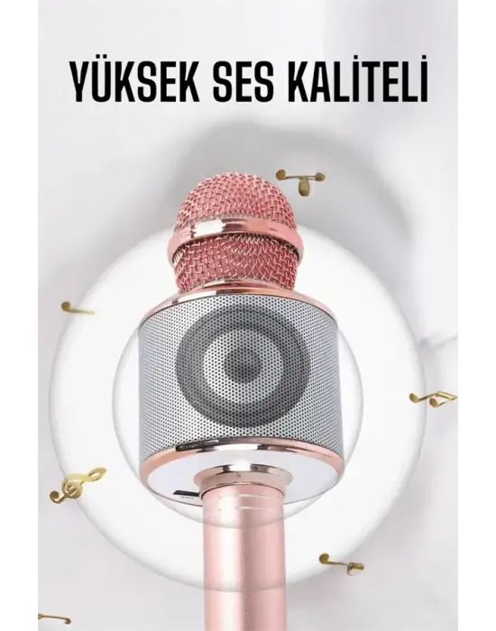 Taşınabilir Bluetooth Karaoke Mikrofon: Hafıza Kart Girişli, Etkileyici Performans