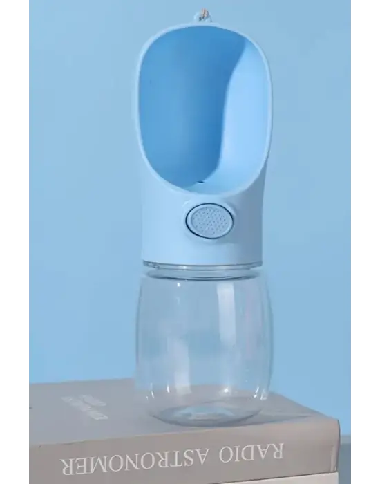 Taşınabilir Butonlu 350 ml Evcil Hayvan Suluğu