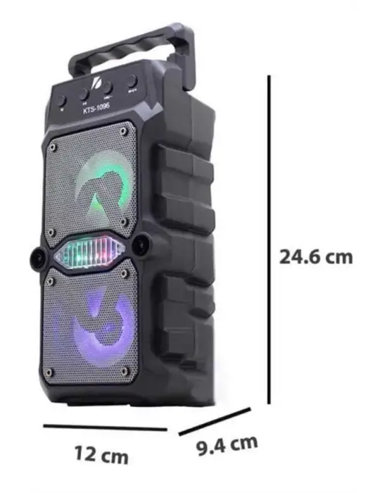Taşınabilir Kablosuz Bluetooth Hoparlör Uzun Pil Ömrü Led Işıklı