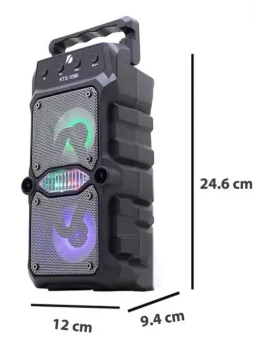 Taşınabilir Kablosuz Bluetooth Hoparlör Uzun Pil Ömrü Led Işıklı