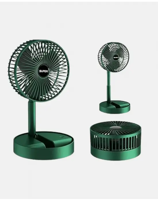 Taşınabilir Katlanabilir Mini Fan 3 Kademeli Şarj Edilebilir