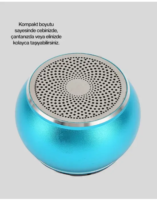 Taşınabilir Mini Bluetooth Hoparlör 9m Menzil Dahili Mikrofon