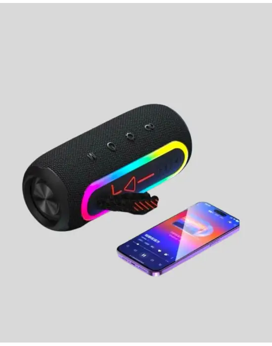 Taşınabilir Şarjlı Bluetooth Hoparlör Güçlü Bas