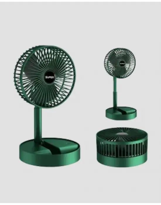 Taşınabilir Şarjlı Mini Fan – Katlanabilir Gövde, 3 Hız Kademesi
